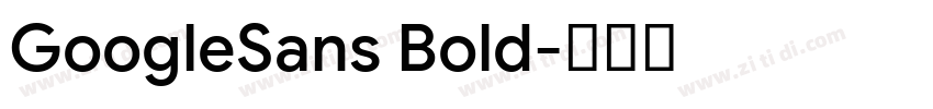 GoogleSans Bold字体转换